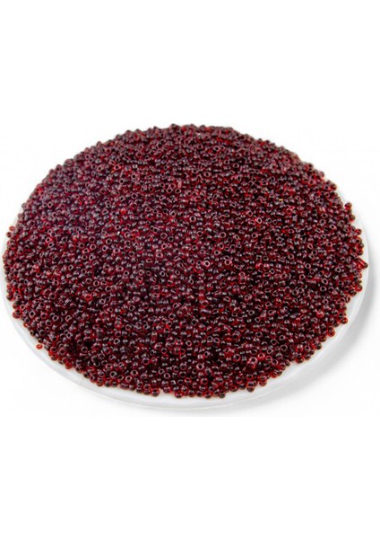 Içten Boyalı Kırmızı (11/0) 2 mm Kum Boncuğu 100 gr
