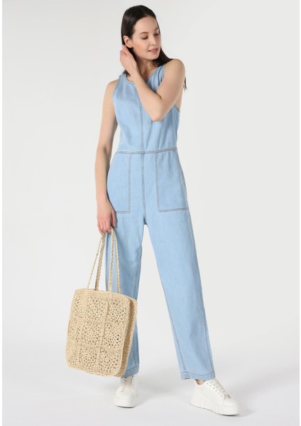 Regular Fit Kadın İndigo Jean Pantolon