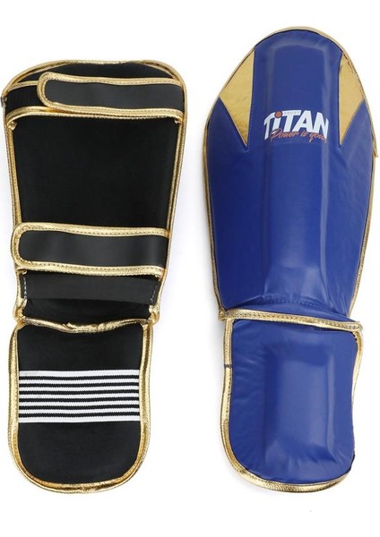 Parlak Mavi-Sarı Muay Thai, Kick Boks Kaval Koruyucu