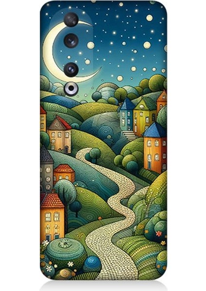 Huawei Honor 90 Uyumlu Yıldızlı Tepede Masal Desenli Silikon Kılıf