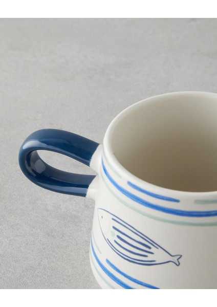 Marinique Stoneware Kupa 340 ml Mavi - Yeşil fiyatları