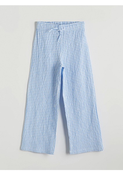 Lcw Kids Mavi Beli Lastikli Kız Çocuk Pantolon