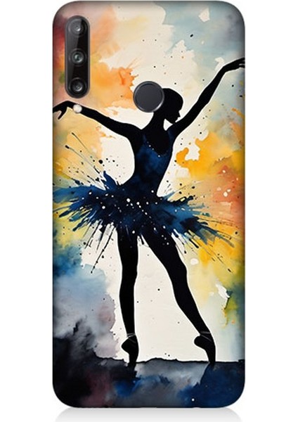 Huawei P40 Lite E Uyumlu Dansın Büyülü Gölgesi Desenli Silikon Kılıf