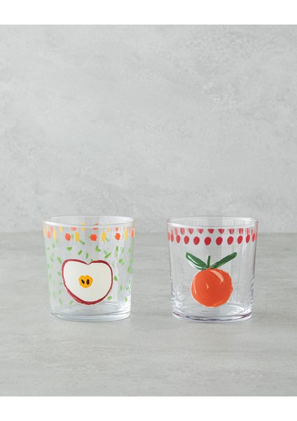 Frucht Cam 2'li Bardak 380 ml Renkli