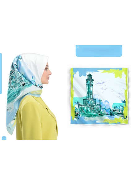 Turkuvaz Eşarp Ipek
