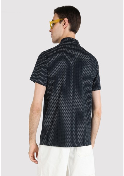 Regular Fit Polo Yaka Erkek Lacivert Kısa Kol Tişört fiyatları