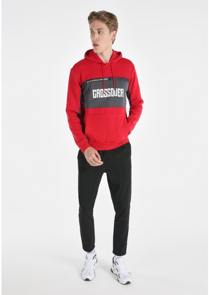 Regular Fit Erkek Kirmizi Sweatshirt modelleri