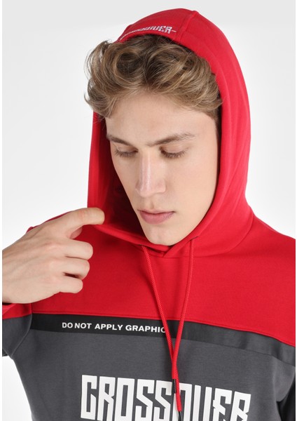 Regular Fit Erkek Kirmizi Sweatshirt fırsatları