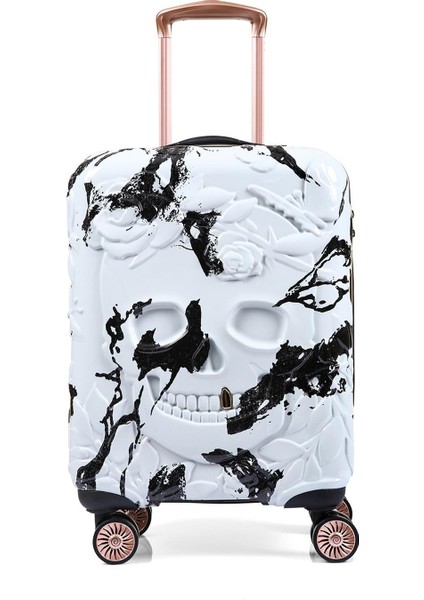 5217 Kuru Kafa Polikarbon Büyük Boy Valiz