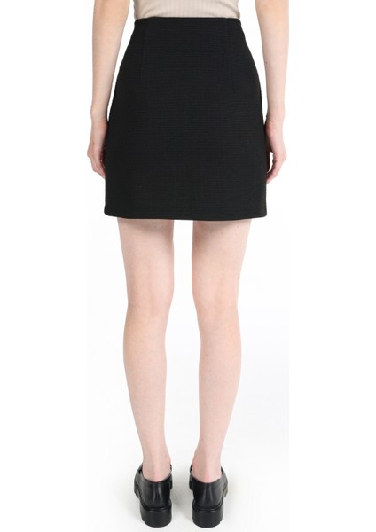 Mini Skirt Düz Fermuarlı Kadın Siyah Etek fiyatları