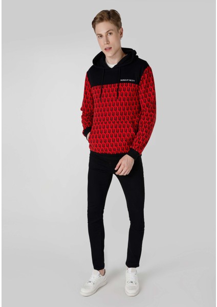 Regular Fit Erkek Kirmizi Sweatshirt modelleri