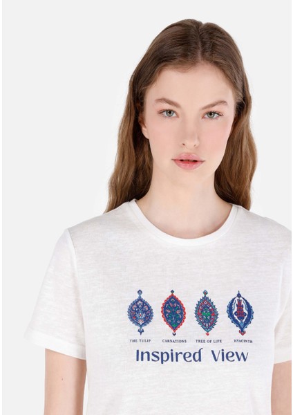 Beyaz Kadın Tshirt K.kol fırsatları