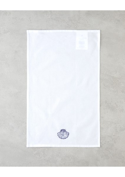Shellwave Pamuk Kurulama Bezi 30X50 cm Beyaz - Mavi