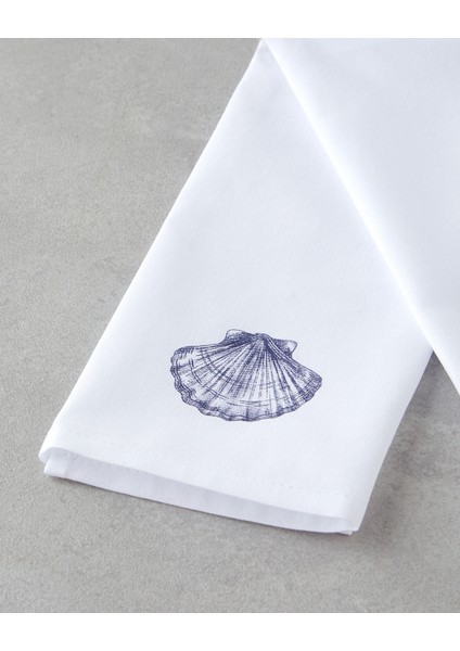 Shellwave Pamuk Kurulama Bezi 30X50 cm Beyaz - Mavi modelleri