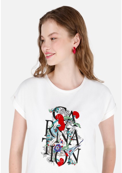 Beyaz Kadın Tshirt K.kol fırsatları