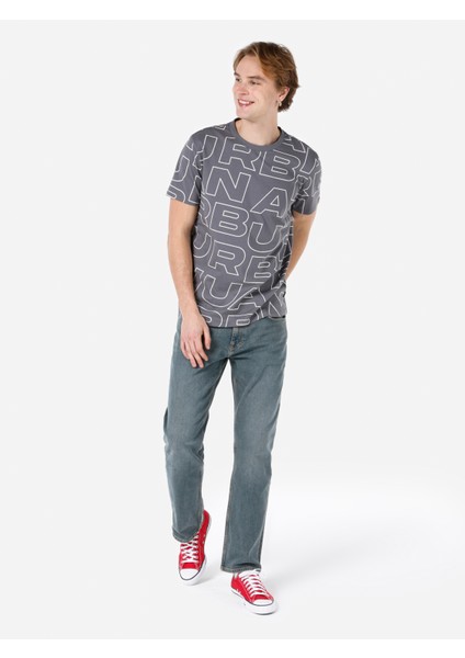 Regular Fit Yuvarlak Yaka Erkek Antrasit Kısa Kol Tişört Cl1066761 modelleri
