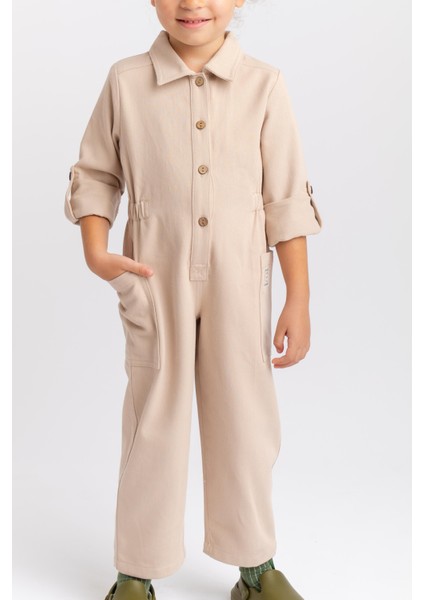 Gabardin Tulum 2-7 Yaş Bej