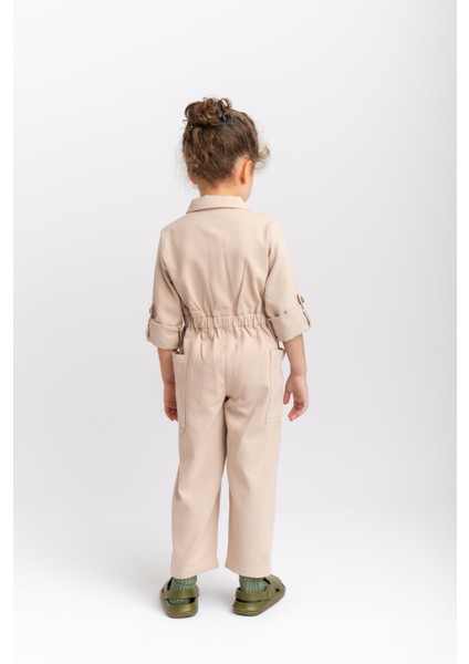 Gabardin Tulum 2-7 Yaş Bej