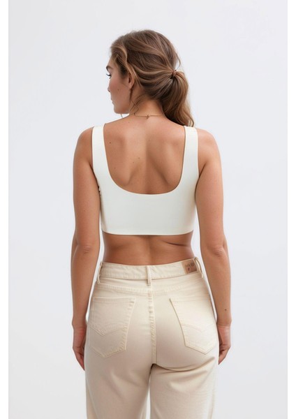 Krem Dikişsiz Lazer Kesim Sütyen Pedli Kadın Hayalet Sütyen Dalga Detaylı fırsatları