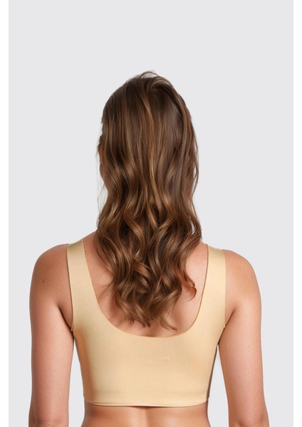 Ten Dikişsiz Lazer Kesim Sütyen Pedli Kadın Hayalet Sütyen Dalga Detaylı modelleri