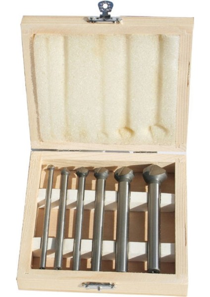 100MM Saplı Set 6 Parça Havşa Freze 90° Hss DIN335