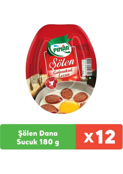 Şölen Dana Sucuk 180 g x 12 Adet