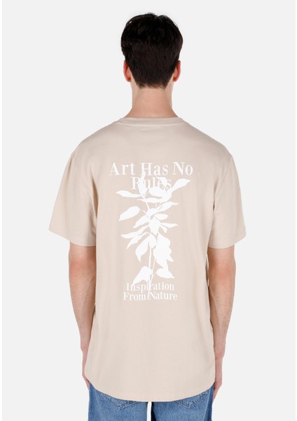 Bej Erkek Tshirt K.kol