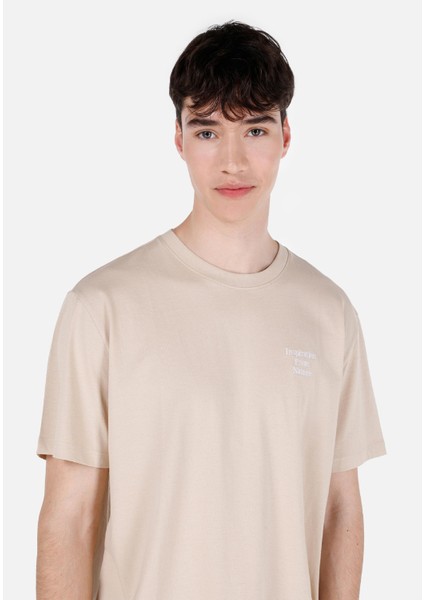 Bej Erkek Tshirt K.kol
