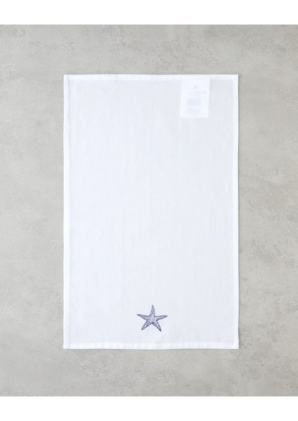 Aquatine Pamuk Kurulama Bezi 30X50 cm Beyaz - Mavi