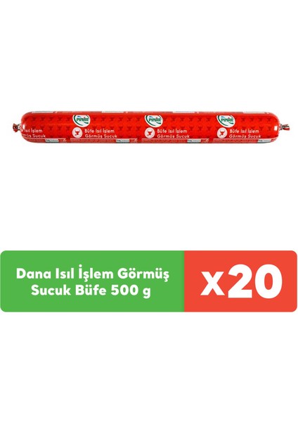 Dana Isıl İşlem Görmüş Sucuk Büfe 500 g x 20 Adet