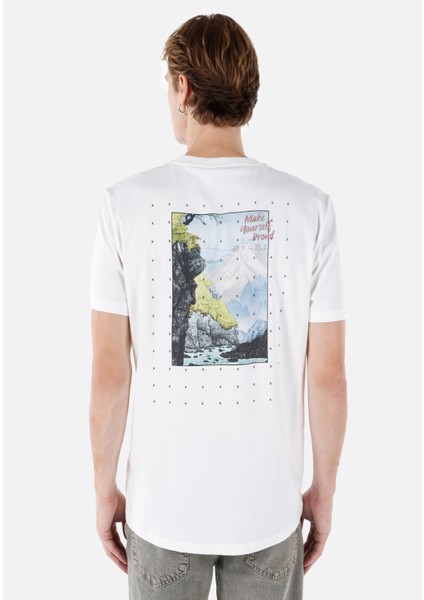 Beyaz Erkek Tshirt K.kol