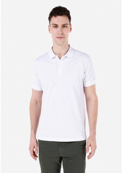 Beyaz Erkek Polo K.kol