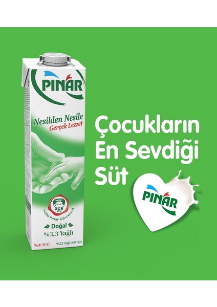 Yağlı Süt 1 L x 24 Adet
