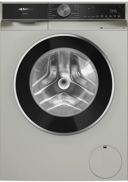 SİEMENS WG52K2ZXTR iQ500 Çamaşır Makinesi 10 kg 1200 dev./dak., Gümüş