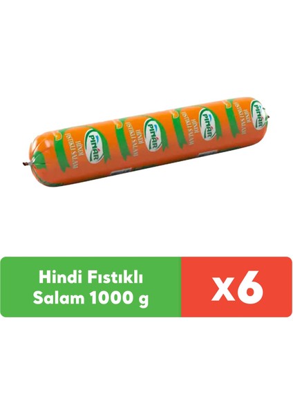 Hindi Fıstıklı Salam 1000 g x 6 Adet