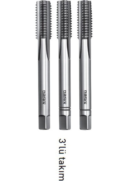 W5/8''-11 Cztool El Kılavuz Takımı Hss