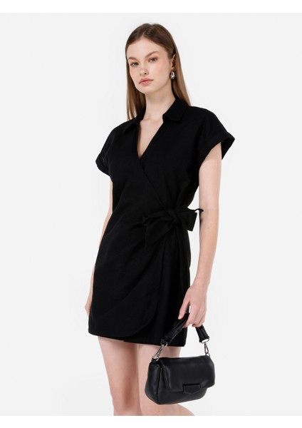 Regular Fit Kadın Siyah Elbise Cl1068273