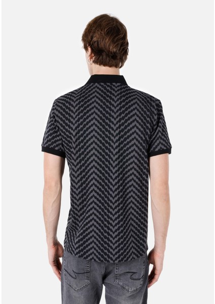 Regular Fit Polo Yaka Erkek Siyah Kısa Kol Tişört fiyatları