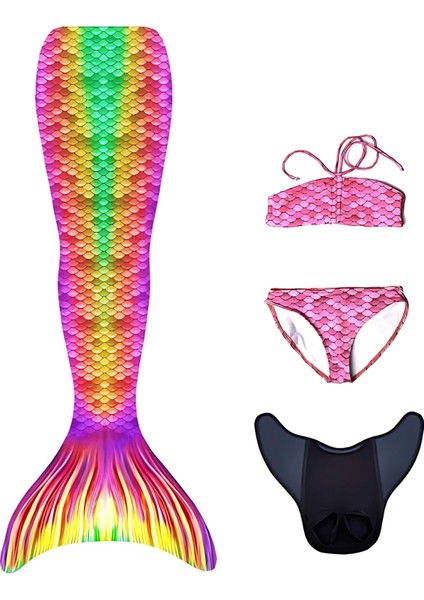 Deniz Kızı 4'lü Takım Bikini Kostüm Seti Cancun