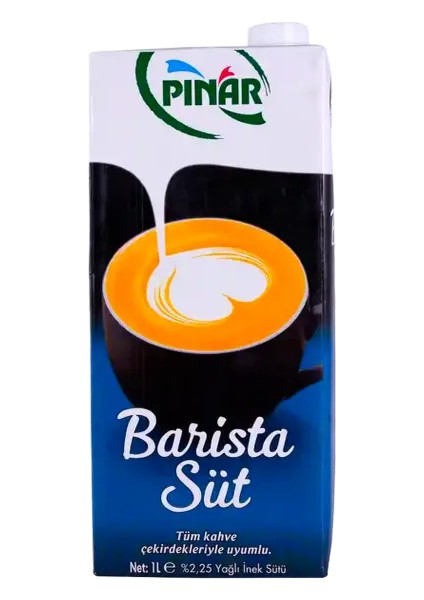 Barista Yarım Yağlı Inek Sütü 1 L x 24 Adet
