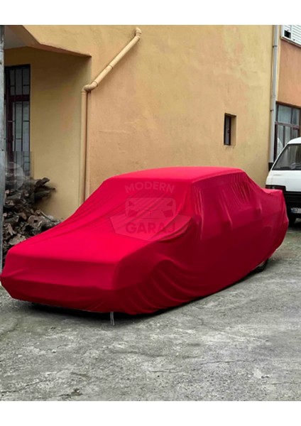 Kırmızı Penye Universal Sedan Branda – Fiat Egea, Toyota Corolla, Renault Megane, Honda Civic, Opel Astra Uyumlu, Şık ve Dayanıklı Koruma