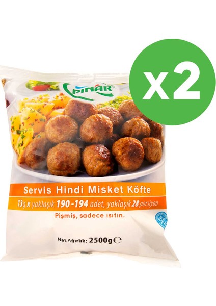 Servis Hindi Misket Köfte 2500g