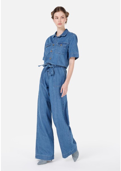 Regular Fit Kadın Mavi Jean Pantolon Cl1068654