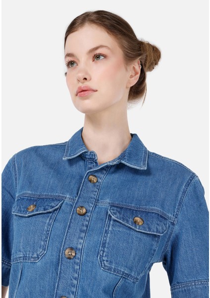 Regular Fit Kadın Mavi Jean Pantolon Cl1068654