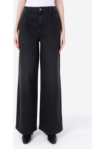 Regular Fit Kadın Siyah Jean Pantolon