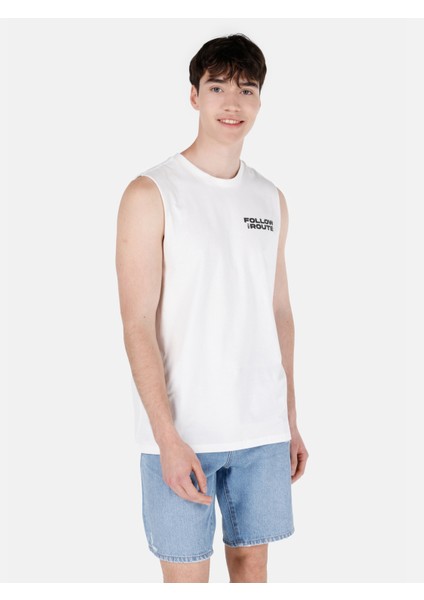 Regular Fit Erkek Beyaz Atlet