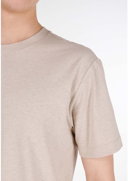 Bej Erkek Tshirt K.kol indirimleri
