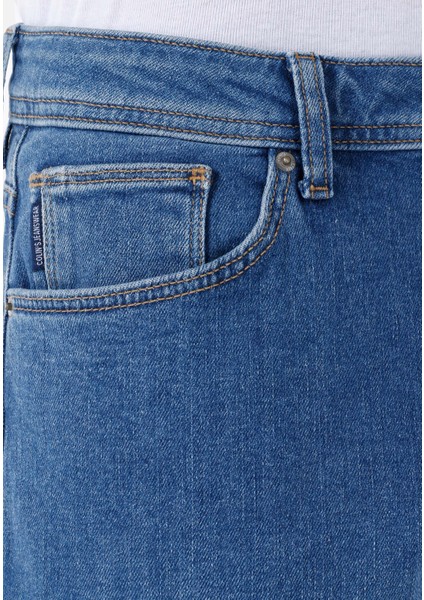 Regular Fit Orta Bel Daralan Paça Erkek Denim Jean Pantolon indirimleri