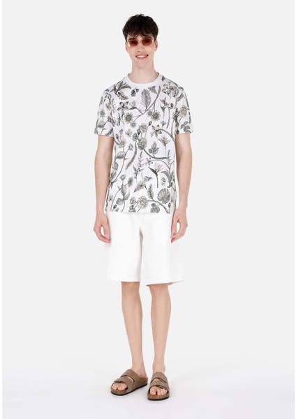 Regular Fit Yuvarlak Yaka Erkek Bej Kısa Kol Tişört Cl1068822 modelleri