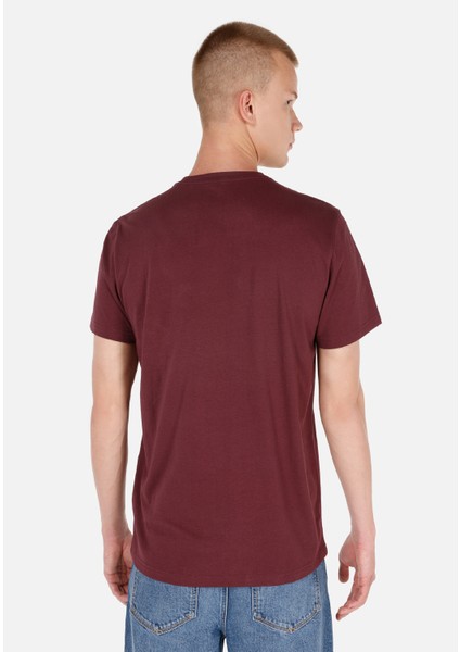 Bordo Erkek Tshirt K.kol modelleri